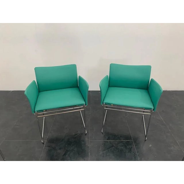 Metal Maja Armchairs by Kazuhide Takahama for Simon Gavina, Set of 6 For Sale - Image 7 of 11