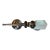 Vintage Brass Wall Sconce With Vintage Frosted Shade For Sale