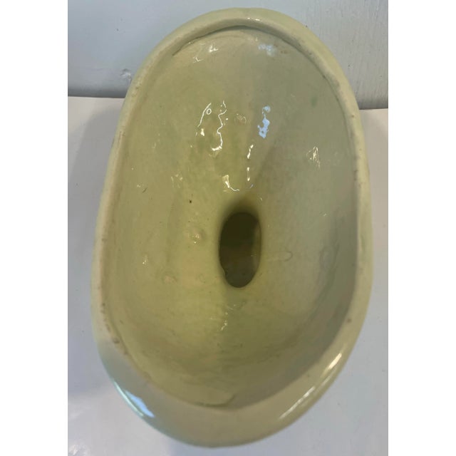 Ceramic Vintage Mint Green Mid Century Planter For Sale - Image 7 of 8