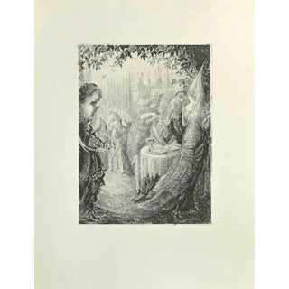 Wladyslaw Jahl, Don Quixote and the Women, Etching and Drypoint, 1951 For Sale