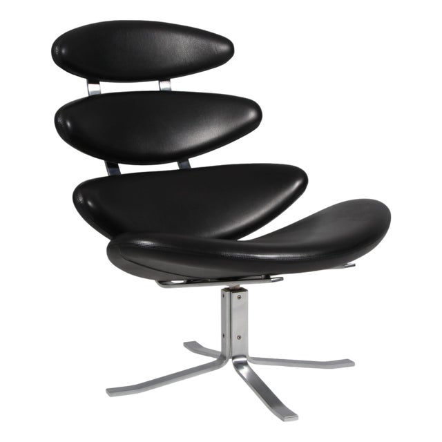 Corona Lounge Chair attributed to Poul M. Volther For Sale