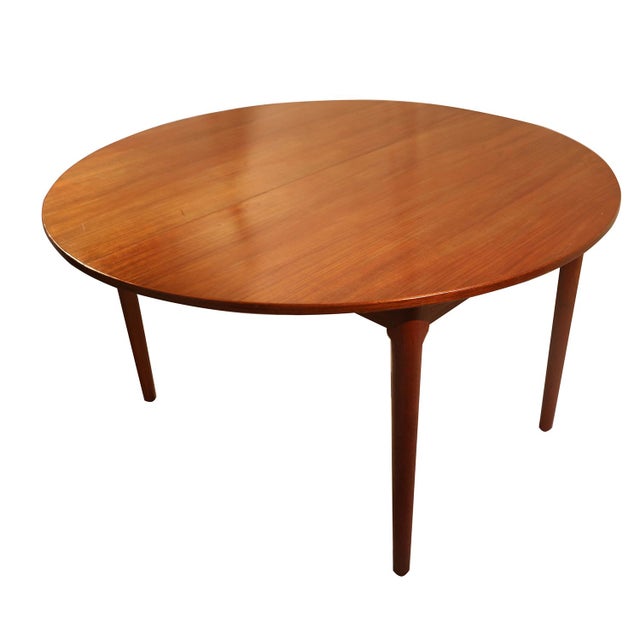 Danish Modern Teak Expandable Dining Table | Chairish