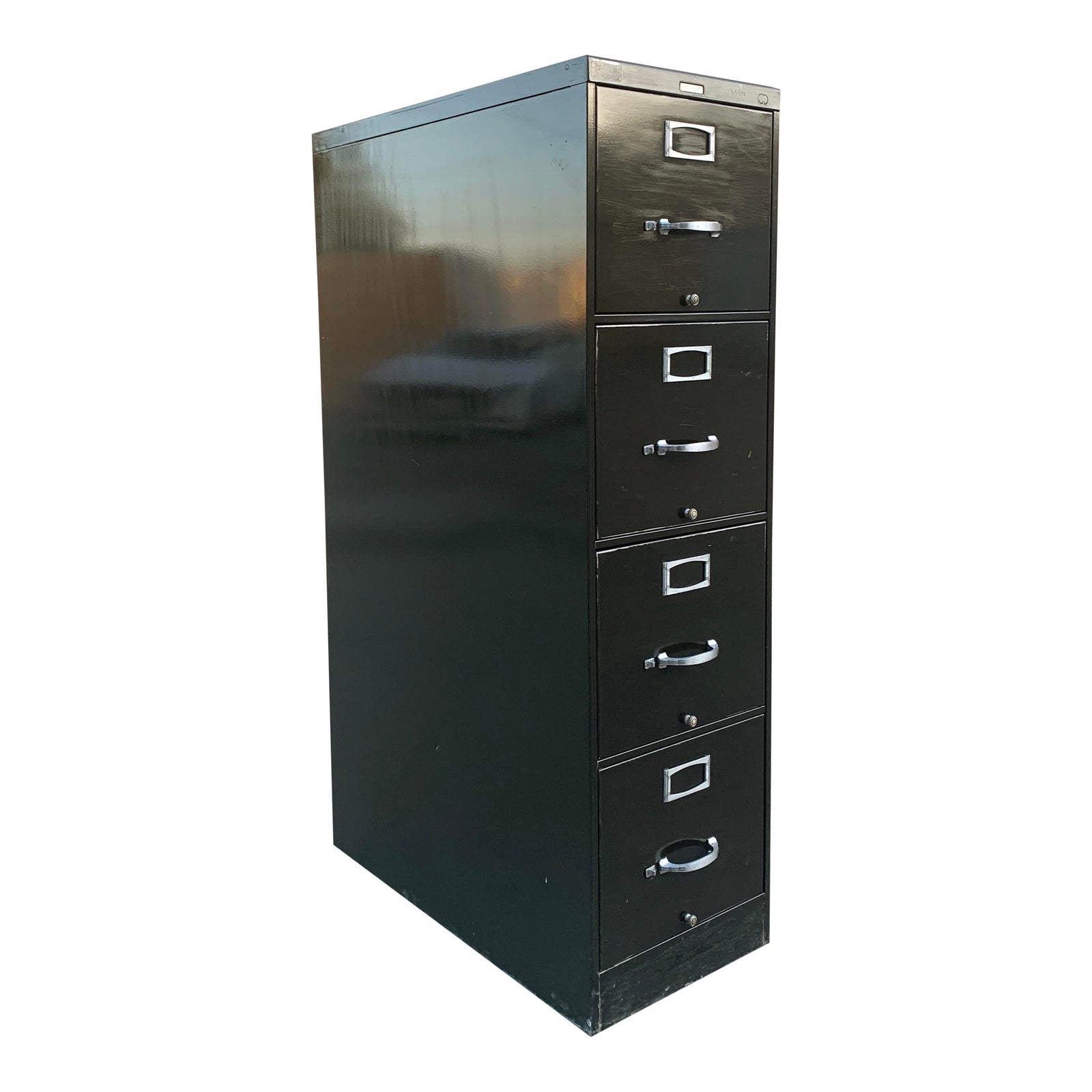 1940s Steelcase File Cabinet With Deco Hardware Chairish