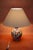 1980s Polychrome Earthenware Lamp Base with Peony Decoration from Gien, France, 1971-1984 For Sale - Image 5 of 11