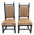Napoleon III Chairs in Turned and Blackened Wood, Late 19th Century, Set of 2 For Sale