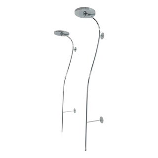 Pair of “Ionico” Chrome Wall Shelves by Vg New Trend, Italy For Sale