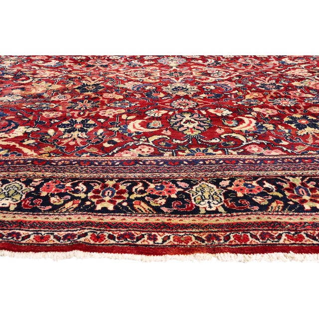 Antique Persian Mahal Rug, 11'03 X 17'09 For Sale - Image 4 of 10