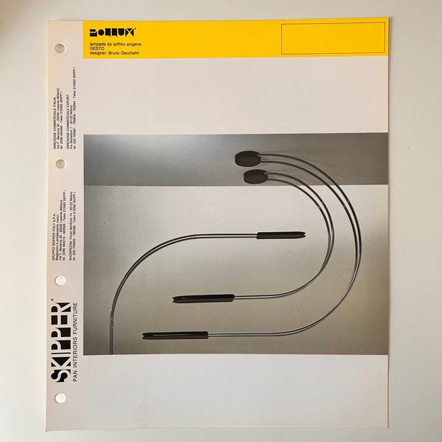 Vintage Gesto Lamps by Bruno Gecchelin for Skipper, 1970s, Set of 6 For Sale - Image 9 of 18