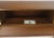 Walnut Storage Bookcase Compartment Wedge Shape Headboard Queen Size Bed w/ Rails MINT