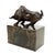 Art Deco Style Brown Patinated Bronze Bull Sculpture For Sale - Image 5 of 8