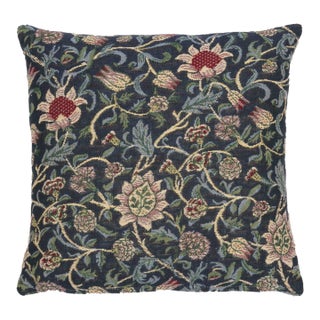 Evenlode Blue Cushion With Feather Filler - 33x33cm (13"x13") For Sale