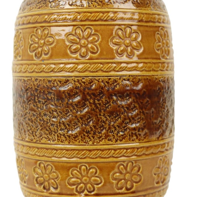 Vintage West German Ceramic Floral Vase from Bay Keramik, 1960s For Sale - Image 6 of 10