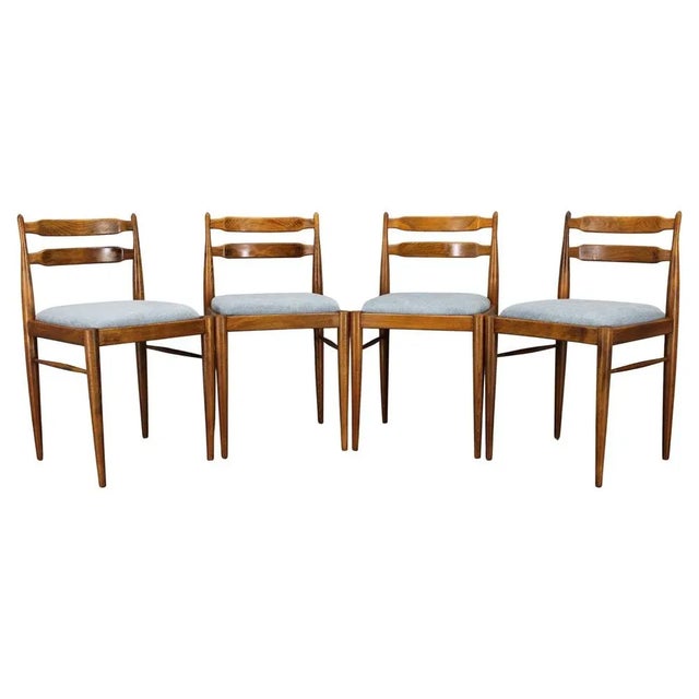 Vintage Beech Dining Chairs, Czechoslovakia, 1970s, Set of 4 For Sale - Image 16 of 16