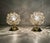 Vintage Bubble Glass and Brass Table Lamps from Glashütte Limburg, Set of 2 For Sale - Image 4 of 18