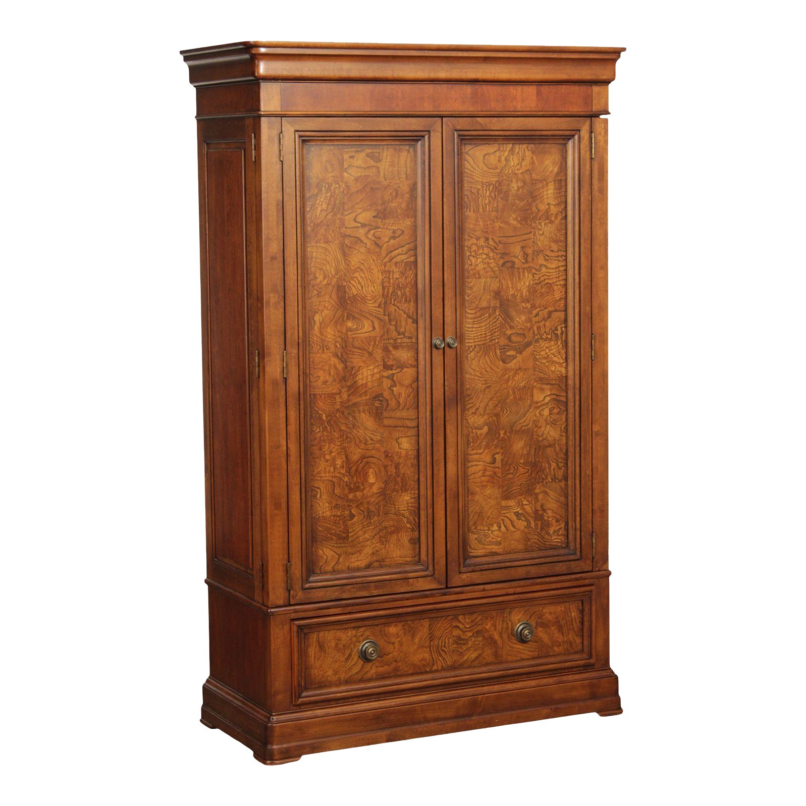 Ethan Allen Townhouse Collection Burlwood Armoire Chairish