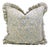 Handmade Frill Pillow Cover Elegant Ruffled Pure Linen Decorative Cushion for Sofa & Bed- 12x20 Inch For Sale