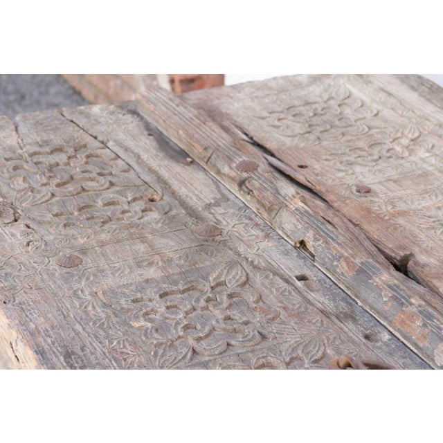 19th Century Rare Swat Valley Carved Coffee Table For Sale - Image 5 of 13