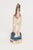Circa 1920s/30s Americana painted chalkware horse in patriotic palette of red, blue, and cream/white with black accents....