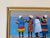 Vintage Florence Zevich Folk Art African Coastal Scene Oil on Board Painting, Signed and Framed For Sale In Miami - Image 6 of 11
