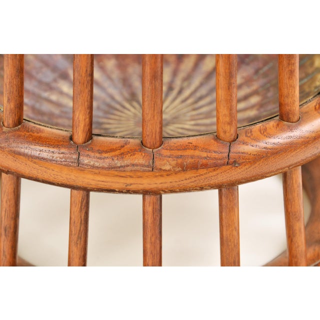 Antique Oak Bentwood and Spindle Umbrella Stand Cane Stand For Sale - Image 9 of 15