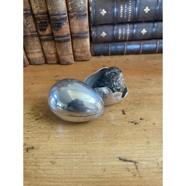 Antique Bronze Bird Inkwell, Cold Painted, Circa 1900 ,Geschutzt For Sale - Image 12 of 14