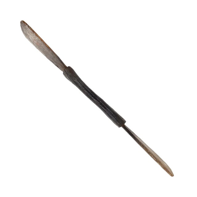 Early 20th Century Mandinka Wood Butter Spoon Mali For Sale - Image 4 of 4