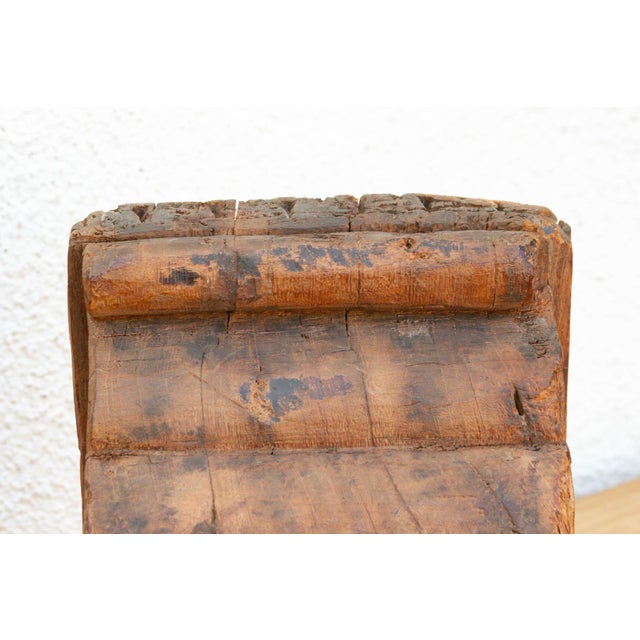 Antique Aged Teak Architectural Fragment For Sale In Los Angeles - Image 6 of 8
