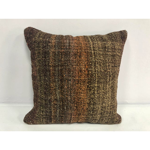 Turkish Bohemian Turkish Kilim Cushion Cover For Sale In Phoenix - Image 6 of 6