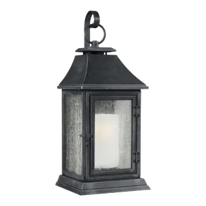 Sean Lavin by Visual Comfort Studio Shepherd Small Lantern, Dark Weathered Zinc