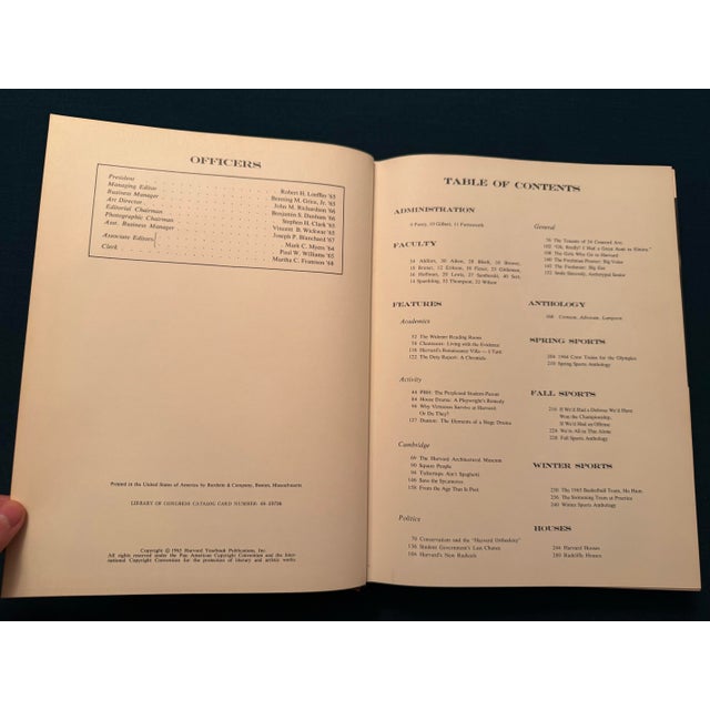 Vintage 1965 Full Harvard College Yearbook For Sale - Image 10 of 12