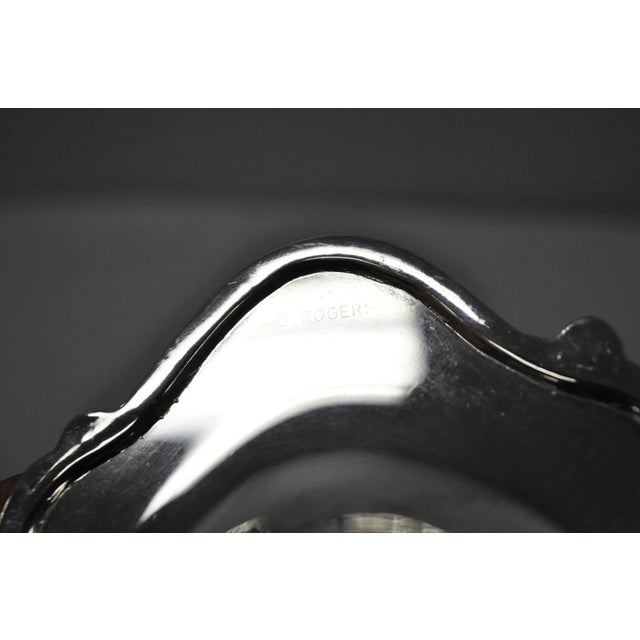 Vintage Fb Rogers Silver Plated Victorian Gravy Sauce Boat W/ Attached Dish For Sale - Image 14 of 15