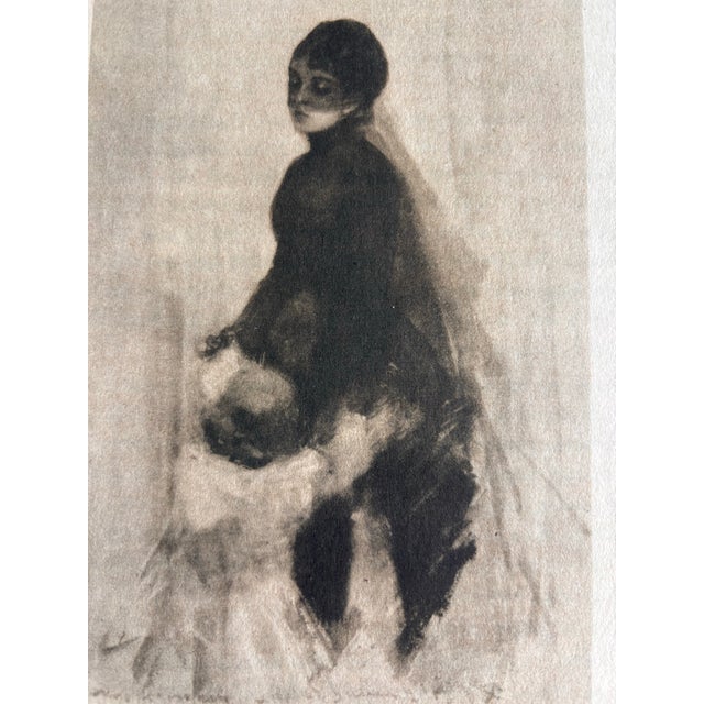Anders Zorn, the Widow 1928 Original Published Lithograph, Printed in Sweden For Sale In Boston - Image 6 of 10
