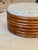Vintage Restored Stacked Bent Rattan Ottoman or Footstool Manner of Paul Frankl For Sale - Image 11 of 12