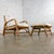 Mid 20th Century Mid-20th Century Tropical or Coastal Style Rattan Lounge Chair and Ottoman Set by Calif Asia For Sale - Image 5 of 18