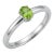 Natural Peridot Stacking Ring, August Birthstone Ring for Woman Us 7 For Sale