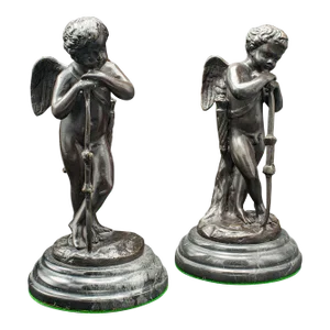 1930's Pair of Vintage Putti Figures