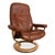 Set of Consul Recliner Lounge Chair and Ottoman in Leather from Stressless For Sale - Image 4 of 18
