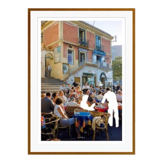 Toni Frissell 'Capri Café Afternoon' Archival Pigment Print Framed in Brown For Sale