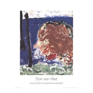 Don van Vliet 'Tiger Boat' Expressionism Brown,Blue,Green Germany Offset Lithograph