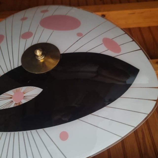 Opaline Pendant Light, 1960s For Sale - Image 6 of 14