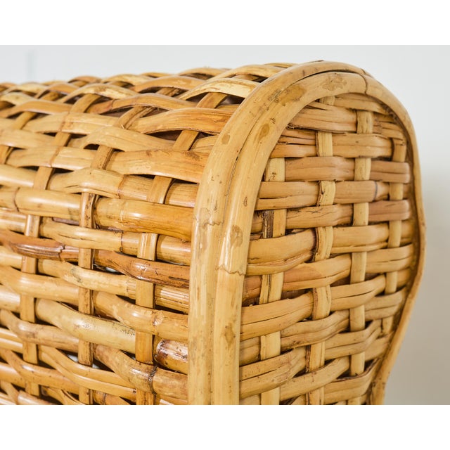 Ralph Lauren Organic Modern Bamboo Rattan Wicker Full Size Bed For Sale - Image 11 of 18