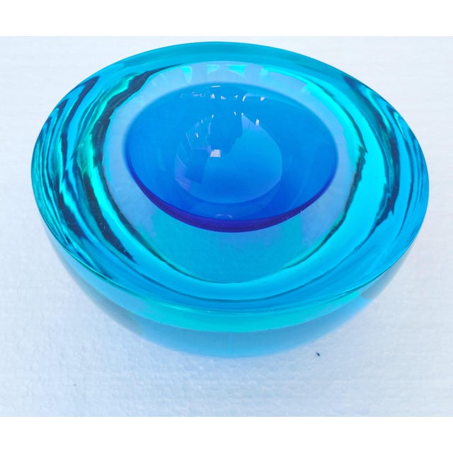 Sommerso Murano Glass Bowl attributed to Antonio Da Ros for Cenedese, Italy, 1960s For Sale - Image 10 of 15