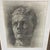 Charcoal Set of Three Charcoal Portraits From the Mid 20th Century, Europe For Sale - Image 8 of 12