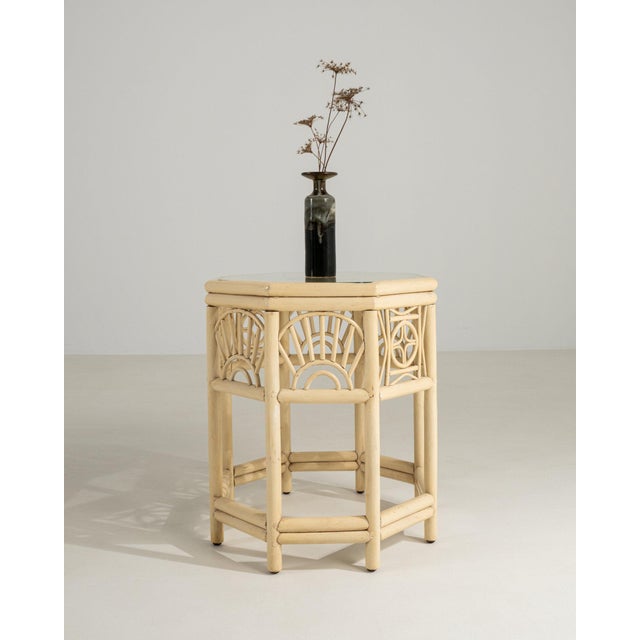 20th Century France Warm Ivory Carved Fretwork Side Table For Sale In Greensboro - Image 6 of 11