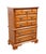 Sumter Cabinet Co. Sterling Oak Collection Country French 37" Chest on Chest 1806 For Sale - Image 4 of 14