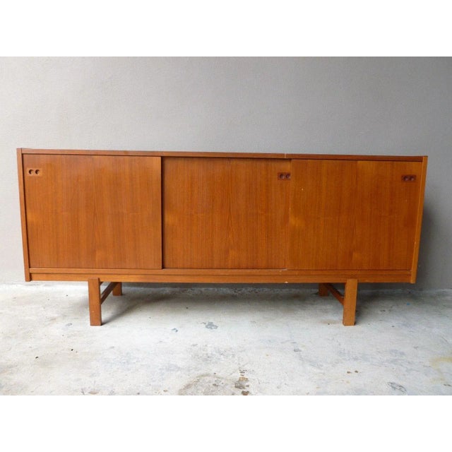 1950s Mid Century Modern Danish Koford Larsen Teak & Rosewood Credenza For Sale - Image 13 of 13