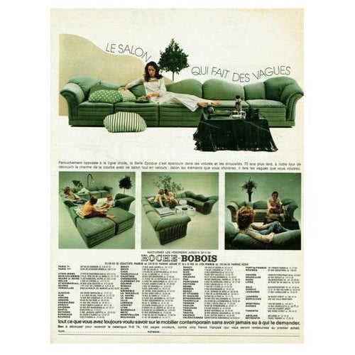 Vagues SofaElements in Coral Ribbed Fabric from Roche Bobois, Set of 10 For Sale - Image 13 of 14