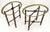 Baker Furniture Company Pair Oval Brass Gallery Glass Top Faux Bamboo Bases End Side Tables Stands MINT For Sale - Image 4 of 16