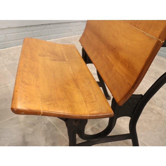 Set of Three Antique American School Desks by Buffalo Metal Company & American Seating Company, Circa 1895–1935 For Sale - Image 15 of 18