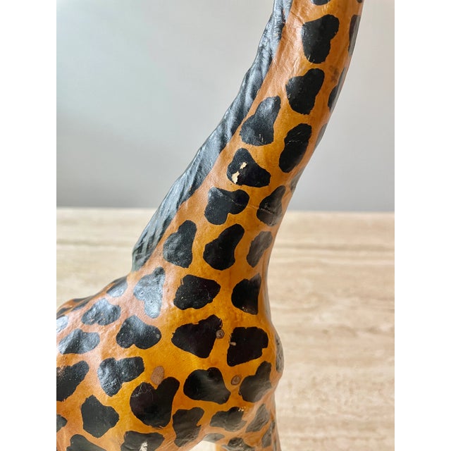 Leather Giraffe Sculpture For Sale - Image 4 of 11